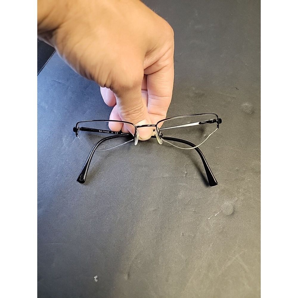 RAY-BAN TITANIUM Eyeglasses Frames Only RB8603 1017 52-18-135 Black